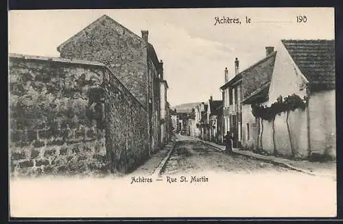 AK Achères, Rue St. Martin