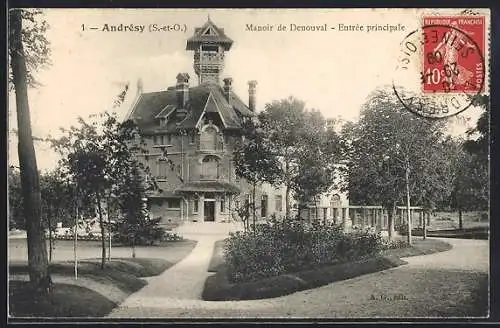 AK Andrésy, Manoir de Denouval, Entrée principale