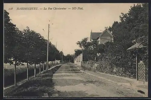 AK Hardricourt, La Rue Chantereine