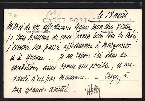 AK Le Breuil, Vue de la place principale et du bâtiment public