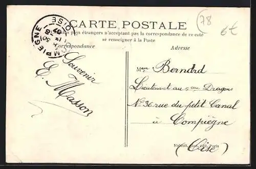 AK Meulan, Rue Basse animée avec boutiques et passants