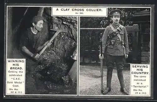 AK Clay Cross, A Collier in the mine and as a Territorial