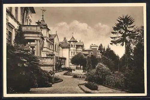 AK Friedrichroda i. Thür., Sanitätsrat Dr. med. Bielings Waldsanatorium Tannenhof, Herzogsweg 17-23