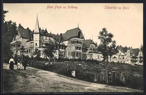 AK Schierke im Harz, Hotel Fürst zu Stolberg