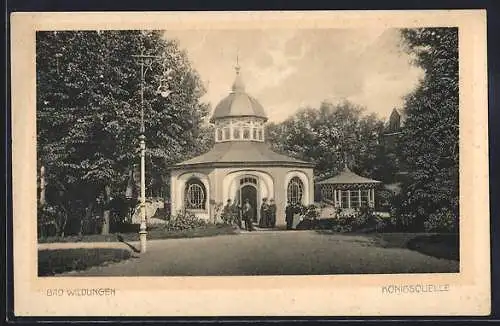 AK Bad Wildungen, Königsquelle mit Pavillon