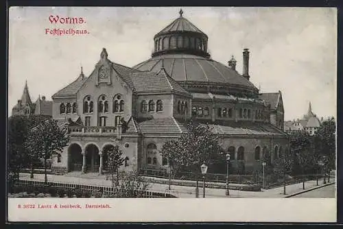 AK Worms, Blick auf das Festspielhaus