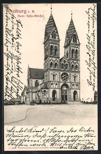 AK Freiburg i. B., Herz Jesu-Kirche