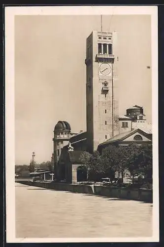 AK München, Turm des Deutschen Museums