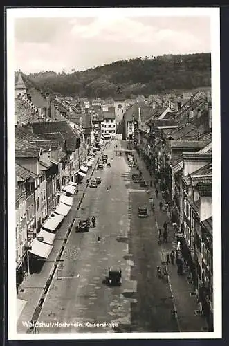 AK Waldshut /Hochrhein, Die Kaiserstrasse aus der Vogelschau