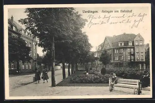 AK Uerdingen, Anlagen am Bahnhof