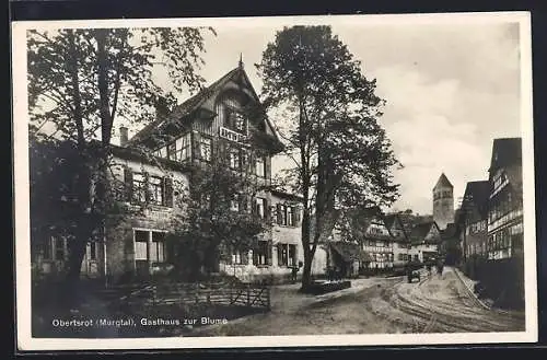 AK Obertsrot /Murgtal, Gasthaus zur Blume