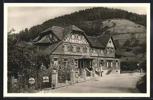 AK Gausbach /Bad. Schwarzw., Gasthof zur schönen Aussicht Ferd. Striebich