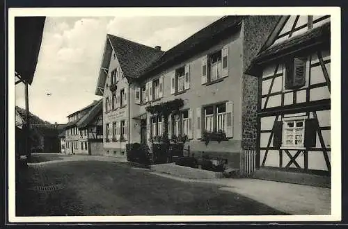 AK Obertsrot /Murgtal, Gasthaus zur Rose, Bes. Benedikt Strobel