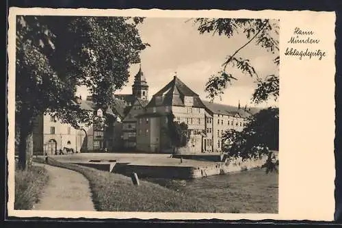 AK Hann. Münden, Strasseneck an der Schlagdspitze