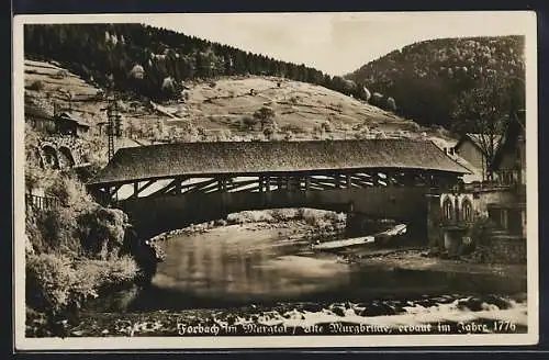 AK Forbach im Murgtal, Alte Murgbrücke