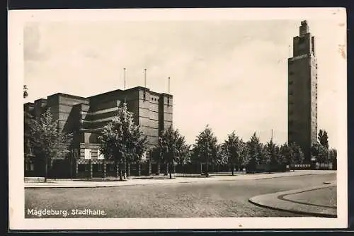 AK Magdeburg, Strasse an der Stadthalle