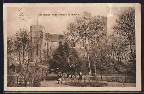 AK Aachen, Jagdschloss Kaiser Karls des Grossen