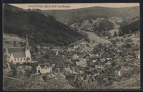 AK Reichental im Murgtal, Teilansicht mit Kirche