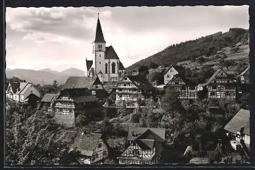 AK Reichental im Murgtal, Teilansicht mit Kirche