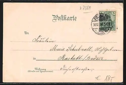 AK Forbach, Panorama-Ansicht mit Blick ins Murgthal