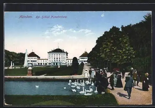 AK München, Königliches Schloss Nymphenburg