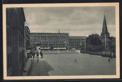 AK Essen, Blick auf Burgplatz