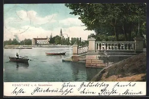 AK Konstanz, Ansicht v. d. Seestrasse