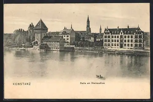 AK Konstanz, Partie am Rheinausfluss