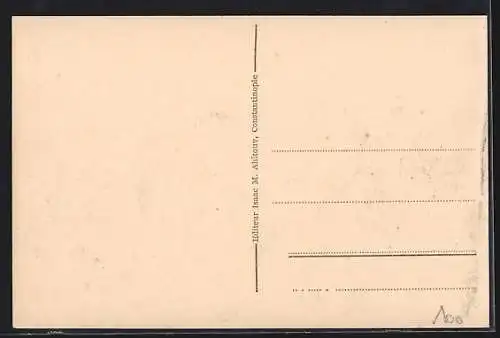 AK Constantinople, Le pont du coté de Stamboul, Strassenbahnen und Dampfer