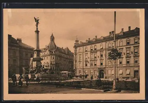 AK Innsbruck, Partie am Vereinigungsbrunnen