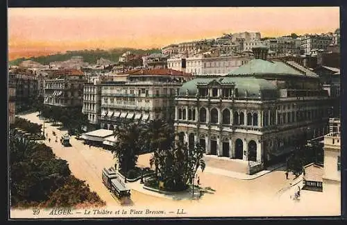 AK Alger, le Théatre et Tramway