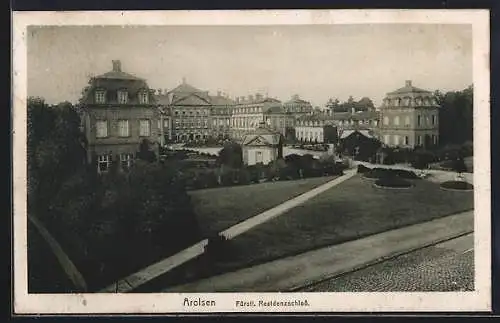 AK Arolsen, Das Fürstl. Residenzschloss