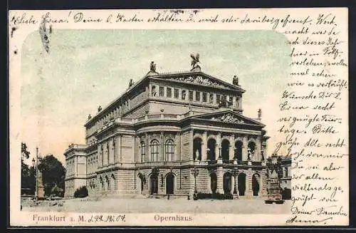 AK Frankfurt a. M., Das Opernhaus