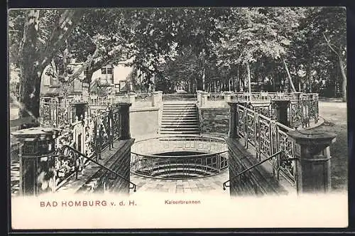 AK Bad Homburg v. d. H., Kaiserbrunnen