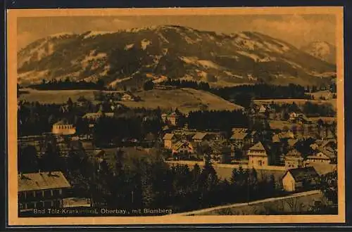 AK Bad Tölz-Krankenheil /Oberbay., Teilansicht mit Blomberg