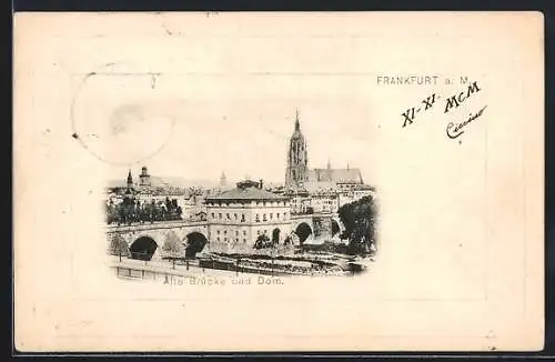 AK Alt-Frankfurt, Brücke und Dom