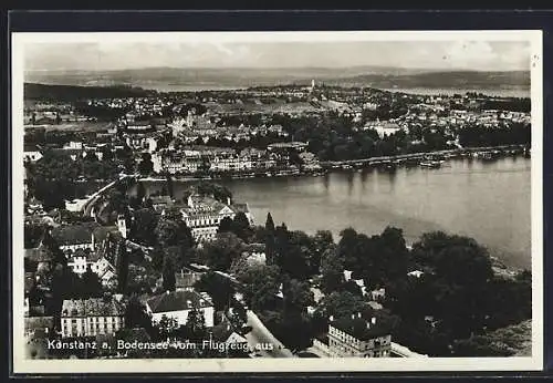 AK Konstanz a. Bodensee, vom Flugzeug aus