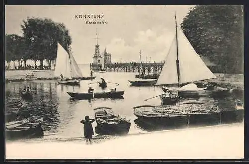 AK Konstanz, Gondelhafen, Segelboote