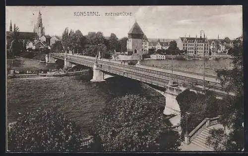 AK Konstanz, Rheinbrücke