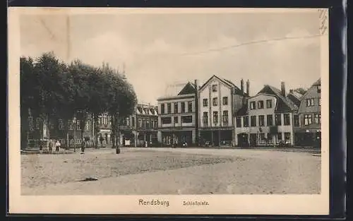 AK Rendsburg, Partie auf dem Schlossplatz