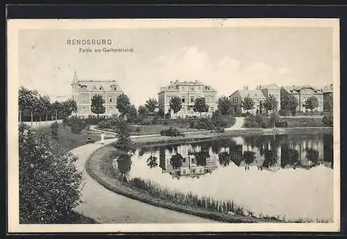 AK Rendsburg, am Gerhardsteich