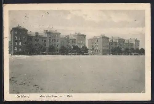 AK Rendsburg, Infanterie-Kaserne II. Batl.