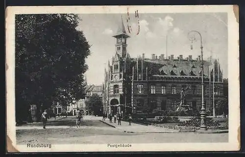 AK Rendsburg, Blick auf das Postgebäude