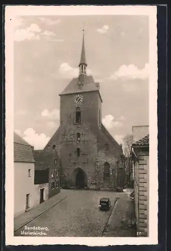 AK Rendsburg, Blick auf die Marienkirche