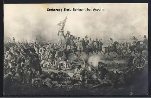 AK Erzherzog Karl von Österreich, Schlacht bei Aspern