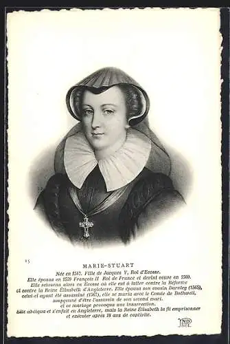 AK Marie-Stuart von Frankreich, 1542-1567