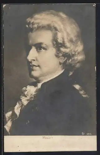 AK Portrait von Wolfgang Amadeus Mozart