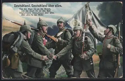 AK Deutsche Infanterie im Feldlager