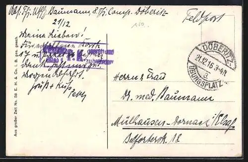 AK Deutsche Infanterie marschiert an die brennende Front