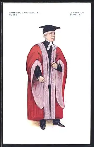 AK Cambridge University Robes, Doctor of Divinity, Akademische Kleidung